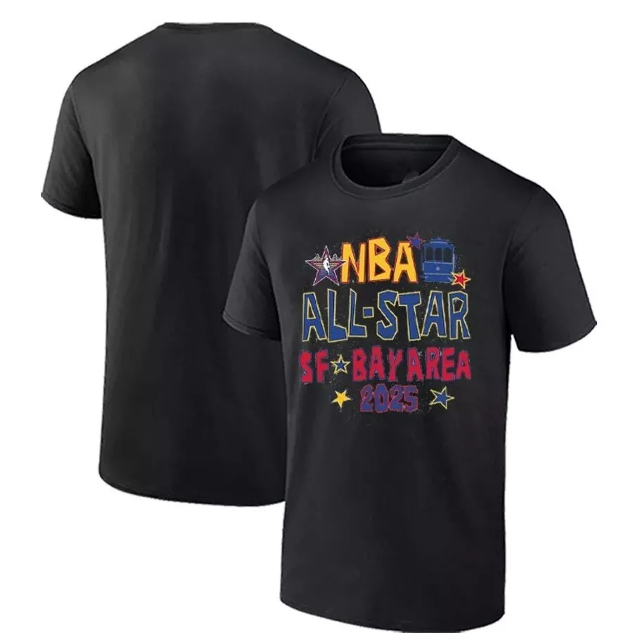 Men 2025 NBA all Star black T Shirt